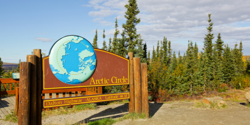 Gates of the Arctic Circle Sign