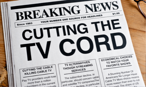 Announcement of cutting the cord